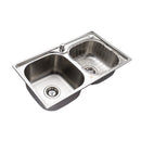 Kit Cuba Dupla Aço Inox + Torneira Gourmet Cromada 50cm Luxo