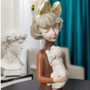 Escultura Boneca Decorativa Lilly Dog Estatueta