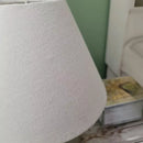 Abajur de Mesa em Cerâmica e Tecido Bivolt 29cm