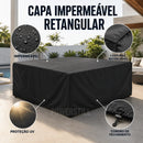 Capa Impermeável Retangular para Móveis Externos Preta