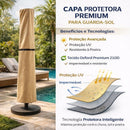 Capa Protetora Impermeável para Ombrelone Central - Proteção UV e Durabilidade