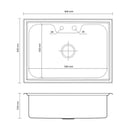 Cuba para Cozinha Gourmet Aço Inox Com Acessórios 60x42