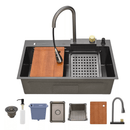 Cuba Cozinha Gourmet Inox com Torneira Flexível e Ducha Completa