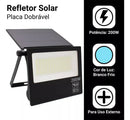 Refletor LED Solar 200W 300W IP67 Placa Ajustável