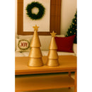 Kit 2 Árvores de Natal Cerâmica Decoração Natalina Charmosa