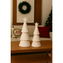 Kit 2 Árvores de Natal Cerâmica Decoração Natalina Charmosa