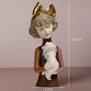 Escultura Boneca Decorativa Lilly Dog Estatueta