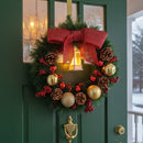 Guirlanda de Natal Luxo | Enfeite de Porta Reforçado | Decoração Premium