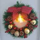 Guirlanda de Natal Luxo | Enfeite de Porta Reforçado | Decoração Premium