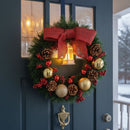 Guirlanda de Natal Luxo | Enfeite de Porta Reforçado | Decoração Premium