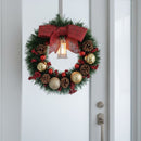 Guirlanda de Natal Luxo | Enfeite de Porta Reforçado | Decoração Premium