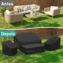 Kit 4 Peças Capa Impermeável para Móveis de Jardim