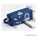 Kit Mochila Astronauta Lancheira Estojo e Chaveiro