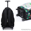 Kit Mochila Dino Rodinhas Lancheira e Estojo Escolar
