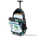 Kit Mochila Dino Rodinhas Lancheira e Estojo Escolar