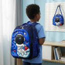 Kit Mochila Escolar 3D Infantil com Bolsa Lancheira e Estojo