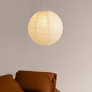 Luminária Pendente Japandi em Papel de Arroz Design Minimalista