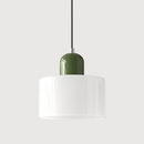 Luminária Pendente Pequena de Vidro Estilo Bauhaus