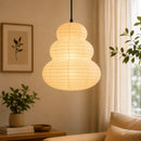 Luminária Pendente Japandi em Papel de Arroz Design Minimalista