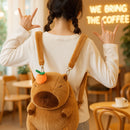 Mochila Capivara de Pelúcia Fofa