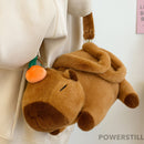 Mochila Capivara de Pelúcia Fofa