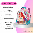 Mochila Princesas Sua Filha Brilhando na Sala