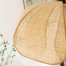 Pendente Rústico de Rattan Petal