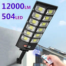 Refletor Solar LED Sensor Movimento 12h Autonomia
