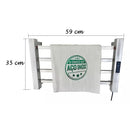 Toalheiro Elétrico Térmico Inox 304 Polido Timer Digital 1 Toalha