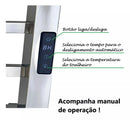 Toalheiro Elétrico Térmico Inox 304 Polido Timer Digital 2 Toalhas