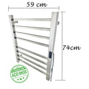Toalheiro Elétrico Térmico Inox 304 Polido Timer Digital 2 Toalhas
