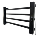 Toalheiro Elétrico Térmico Inox 304 Preto Fosco Timer Digital 1 Toalha