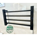 Toalheiro Elétrico Térmico Inox 304 Preto Fosco Timer Digital 1 Toalha