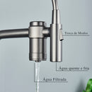 Torneira Gourmet para Cozinha Monocomando Guindaste com Filtro