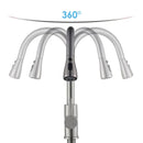 Torneira para Cozinha Escovada Monocomando 360° Sync