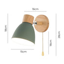 Arandela de Parede Wooden com Foco 90º e Interruptor Integrado