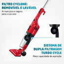 Aspirador de Pó Vertical Mondial Turbo Cycle AP36 1100W 2 em 1